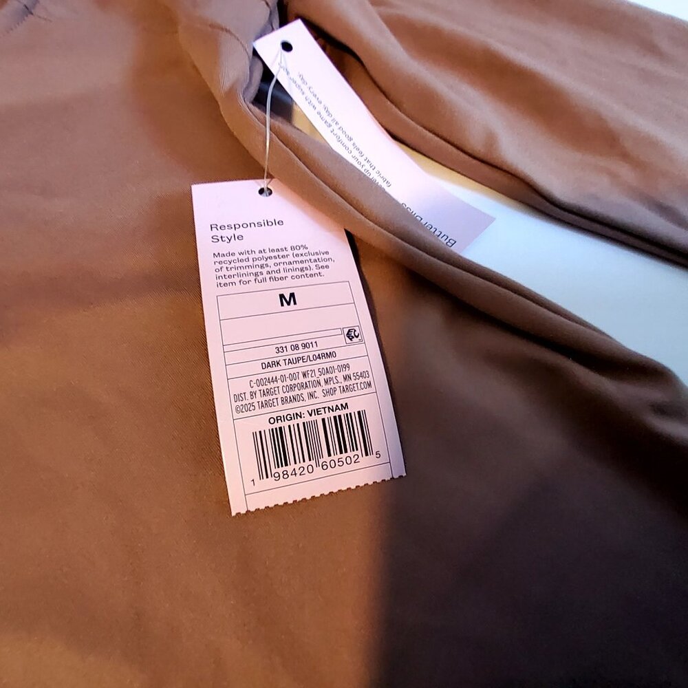 Wild Fable Long Sleeve Bodycon Maxi Dress In Brown With Back Slit detail Size M - Picture 13 of 13
